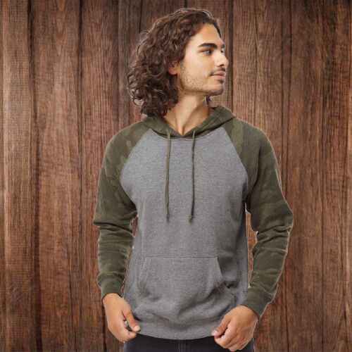 PRM33SBP Unisex Special Blend Raglan Hooded Sweatshirt Thumbnail